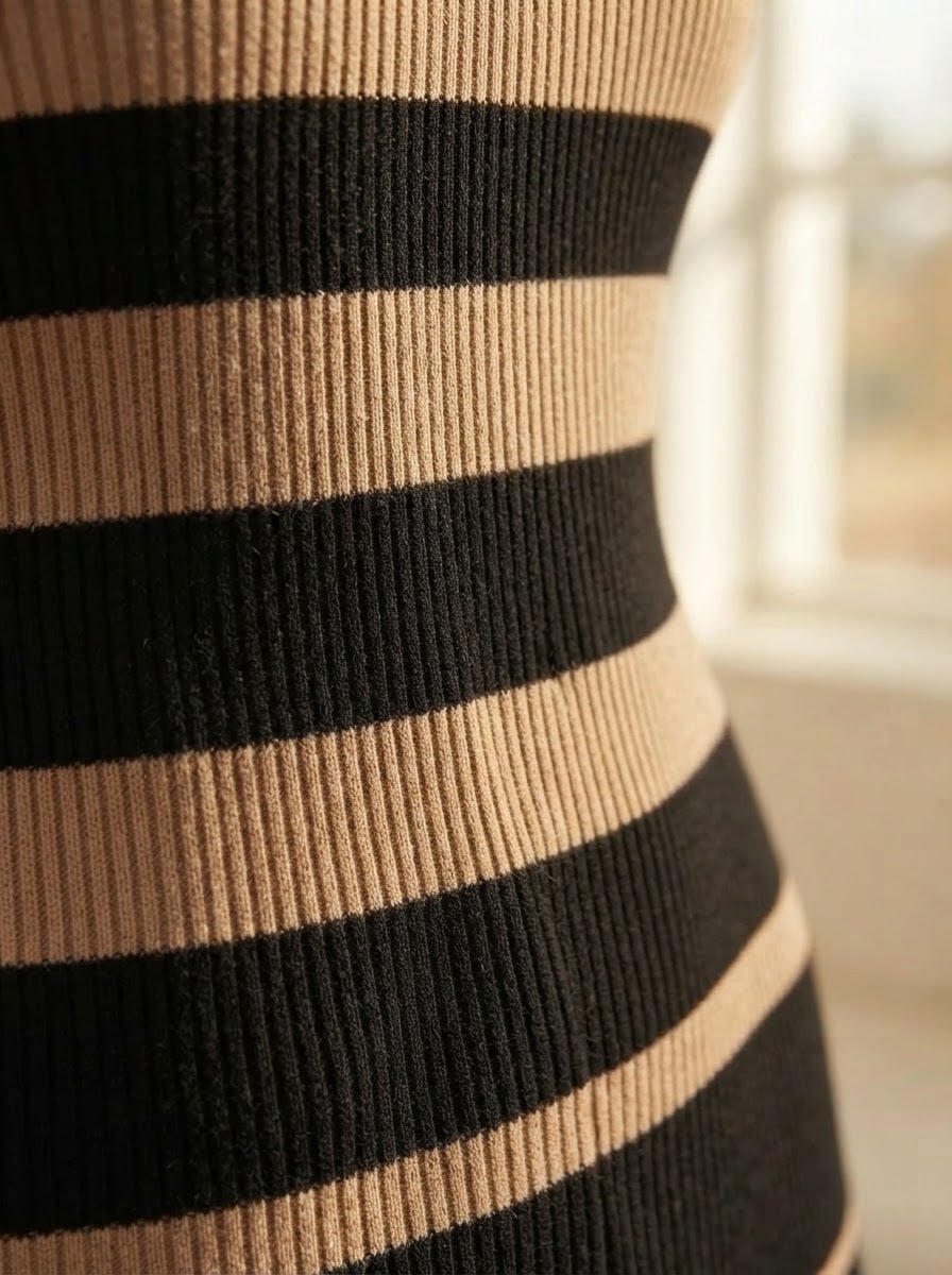 Éloïse - Cosy Knit Sweater Dress - detail close-up