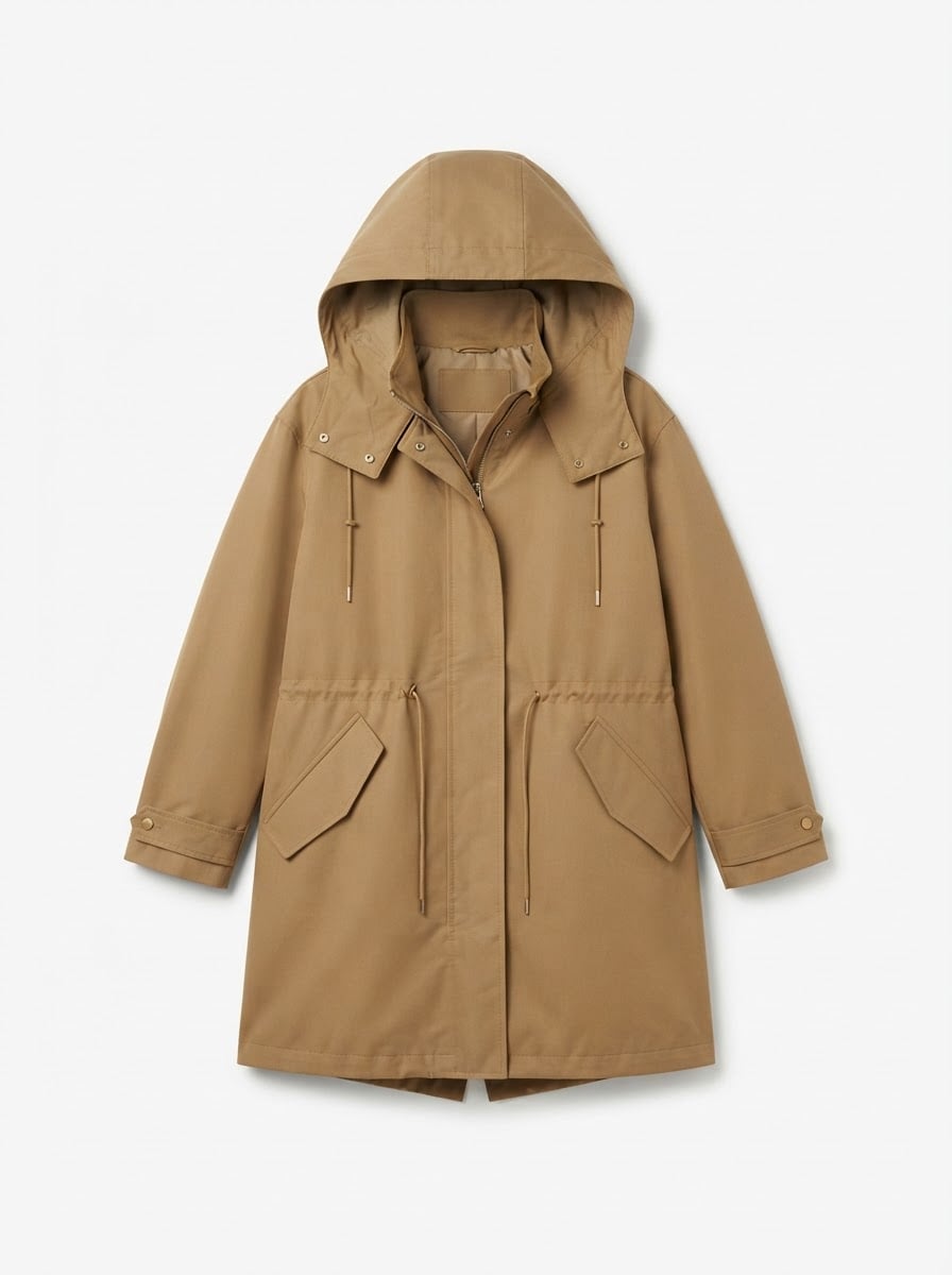 Éloïse - Hooded Parka Coat for Winter - flat lay