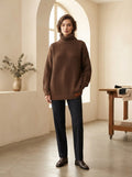 Éloïse - Oversized Chunky Knit Jumper - front view