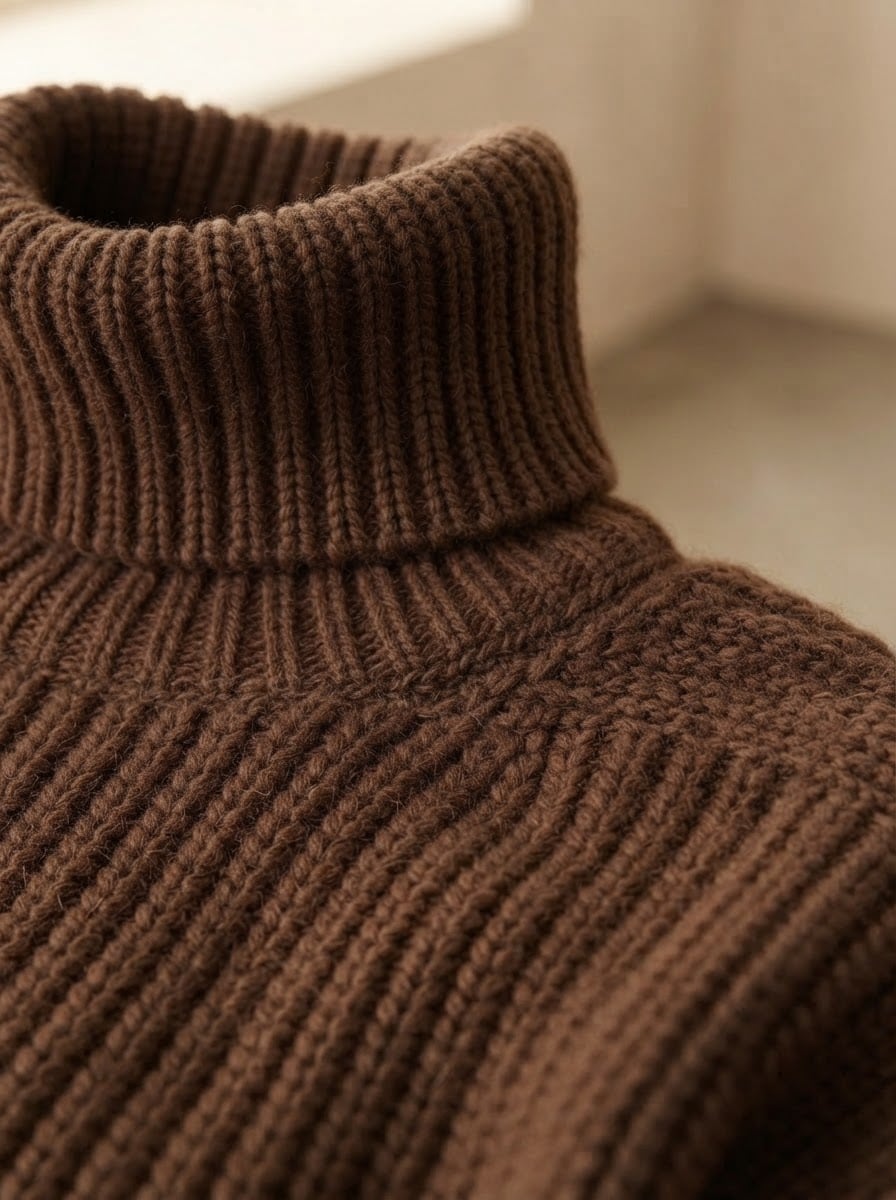 Éloïse - Oversized Chunky Knit Jumper - detail close-up
