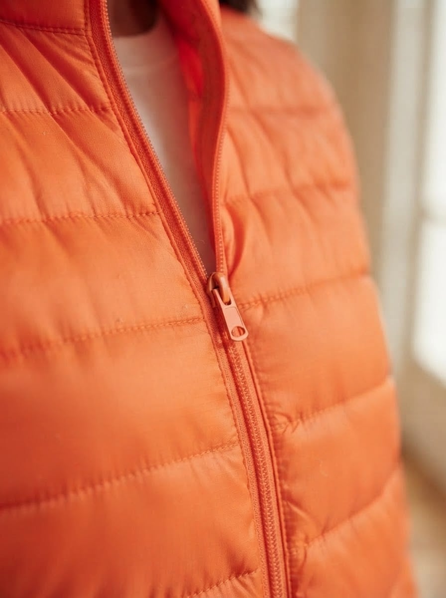 Éloïse - Quilted Puffer Coat - detail close-up