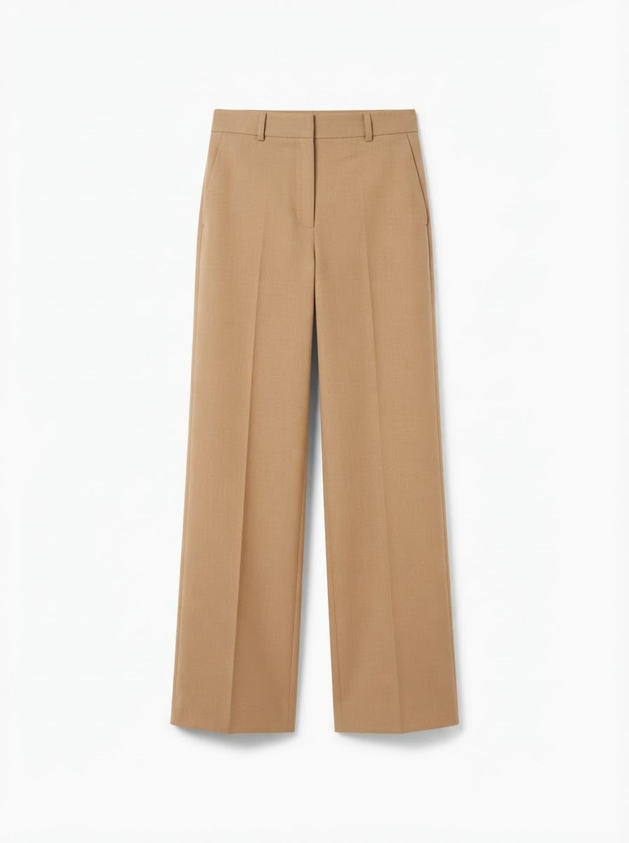 Éloïse - Wide-Leg Wool Trousers - flat lay
