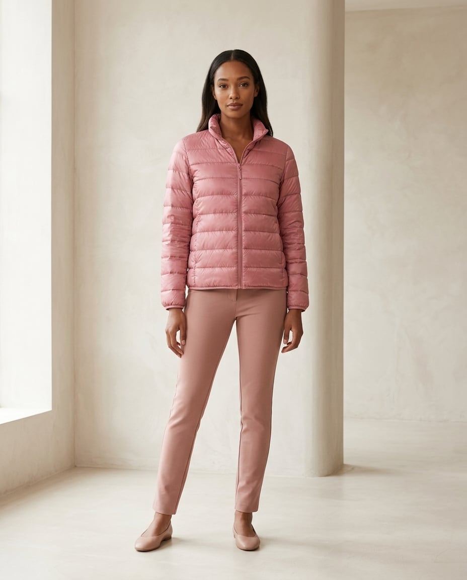 Fleur - Cosy Lightweight Puffer Jacket for Winter - front view