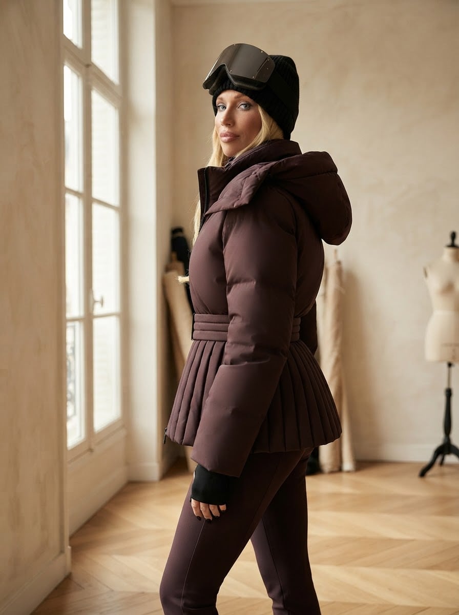 Florence - Hooded Parka Coat for Winter - side view