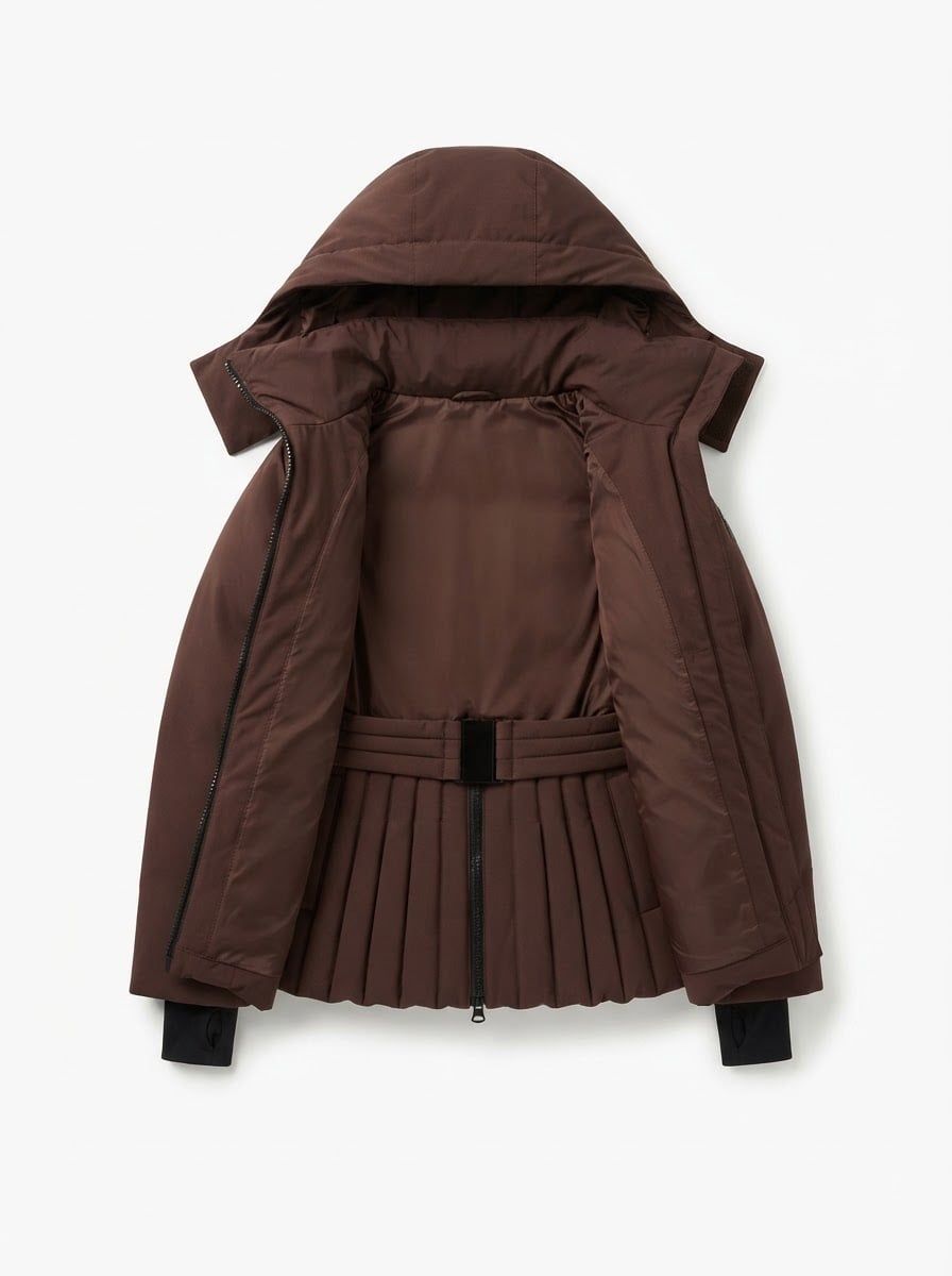 Florence - Hooded Parka Coat for Winter - flat lay