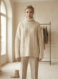 Florence - Oversized Chunky Knit Jumper - front view