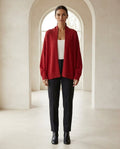 Freya | Effortless Oversized Cardigan for Autumn/Winter - Front View