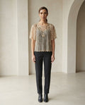 Freya | Elegant Embellished Capelet for Autumn/Winter - Front View