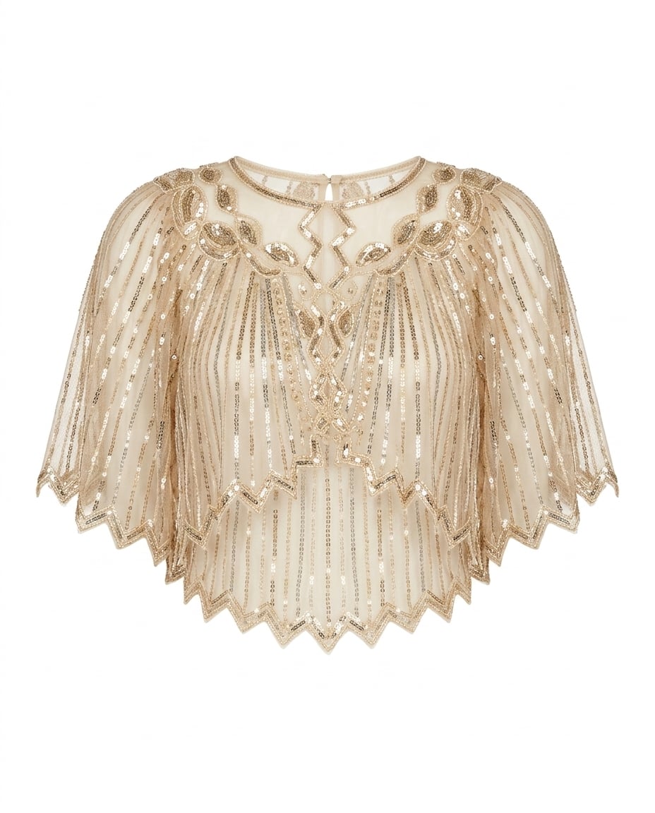 Freya | Elegant Embellished Capelet for Autumn/Winter - Product Photo