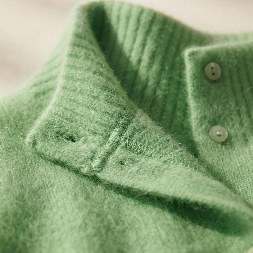 Freya | Elegant Turtleneck Sweater for Autumn/Winter - Detail Close-Up
