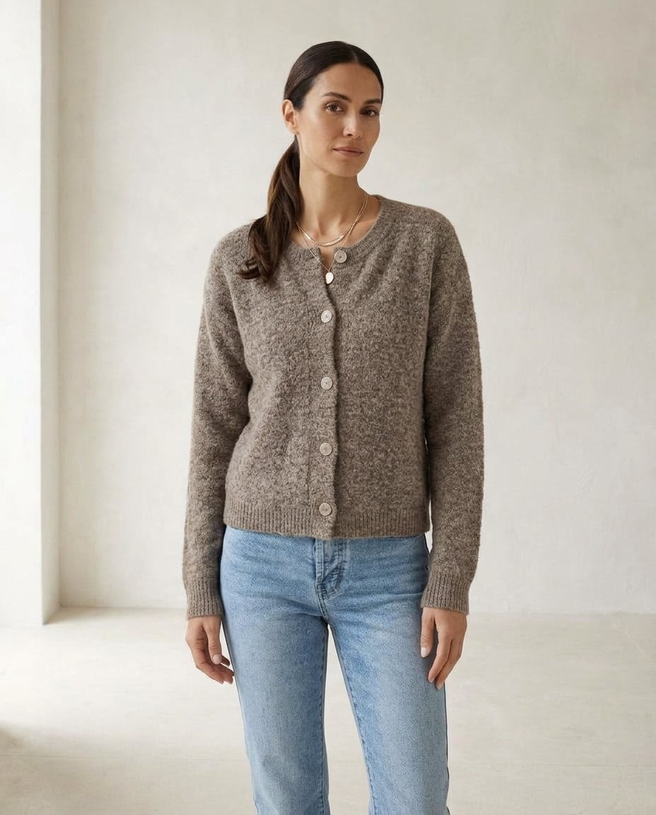 Freya | Refined Cardigan for Autumn/Winter — front | Maison Perigee