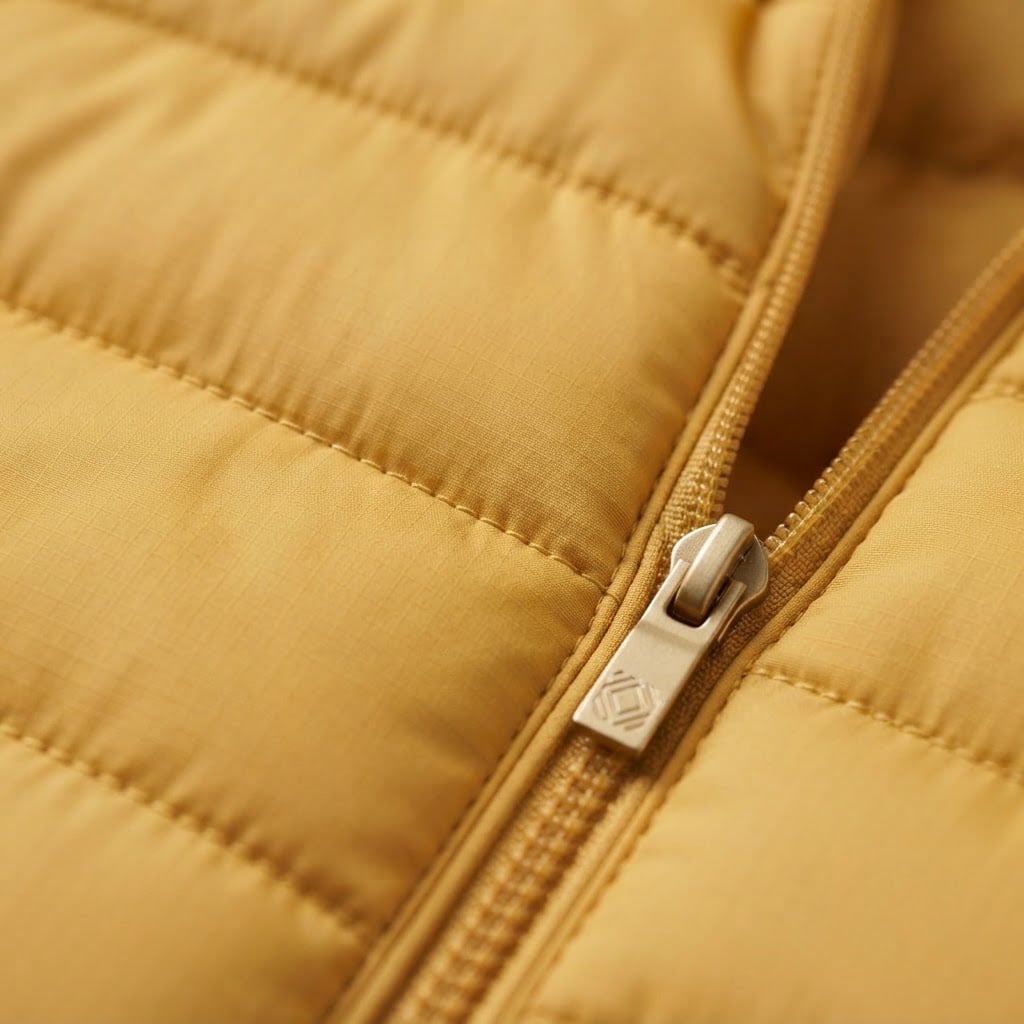 Freya | Refined Puffer Jacket for Autumn/Winter - Detail Close-Up