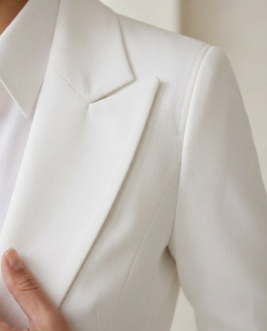 Freya | Sophisticated Tailcoat Blazer for Autumn/Winter - Detail Close-Up