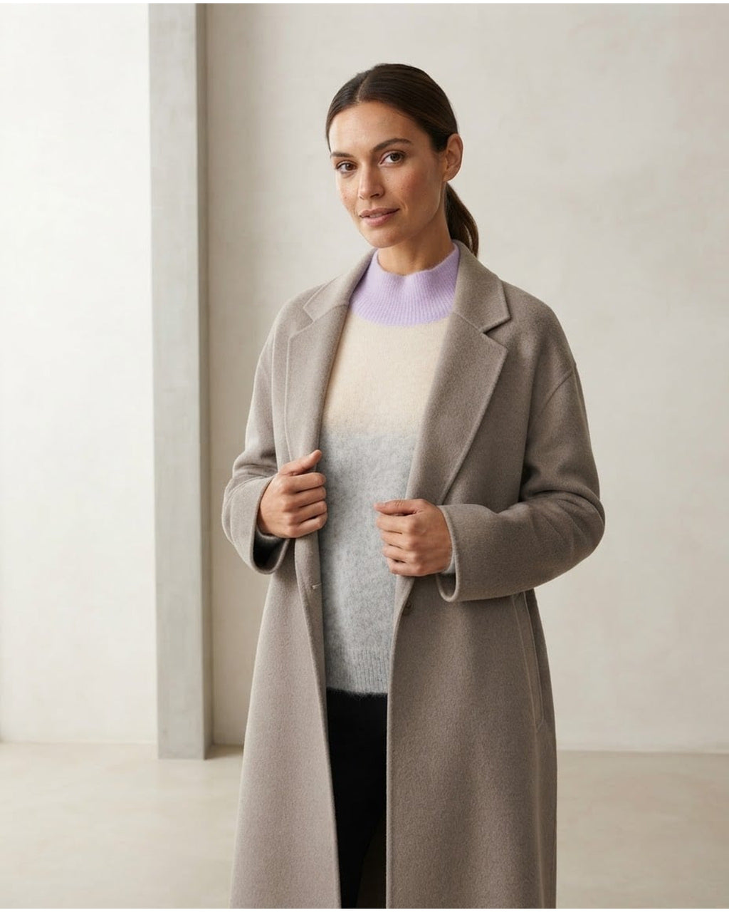 Freya | Timeless Brushed Knit Sweater for Autumn/Winter - Front View