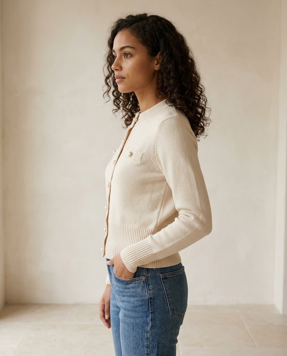 Genevieve | Classic Toggle Duffle Coat for Winter - side view