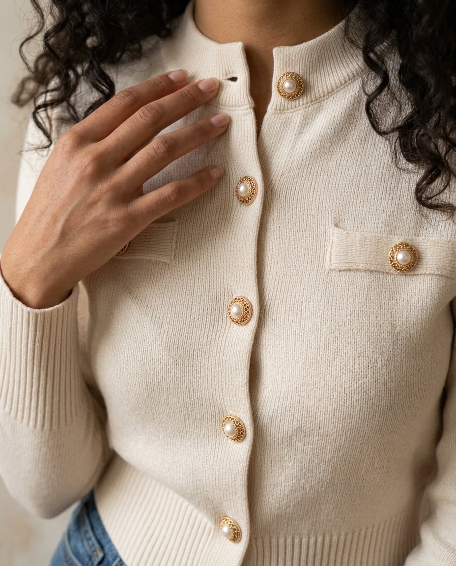 Genevieve | Classic Toggle Duffle Coat for Winter - detail close-up