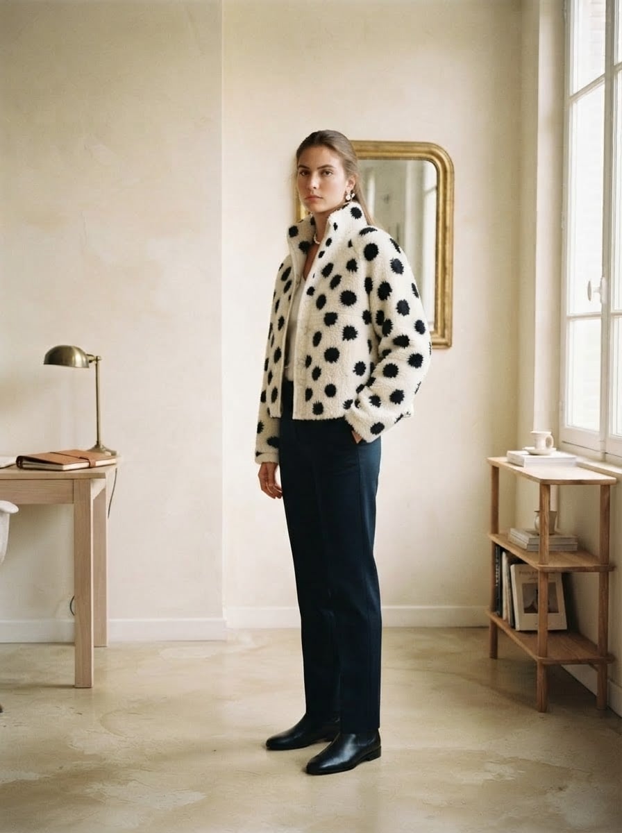 Isabelle - Luxe Faux Fur Coat for Winter - side view