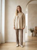 Isabelle - Oversized Chunky Knit Jumper - front view