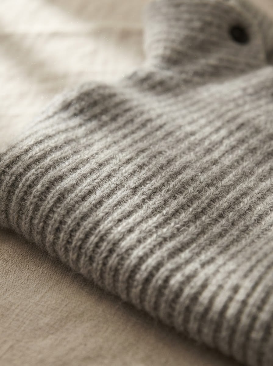 Isabelle - Oversized Chunky Knit Jumper - detail close-up