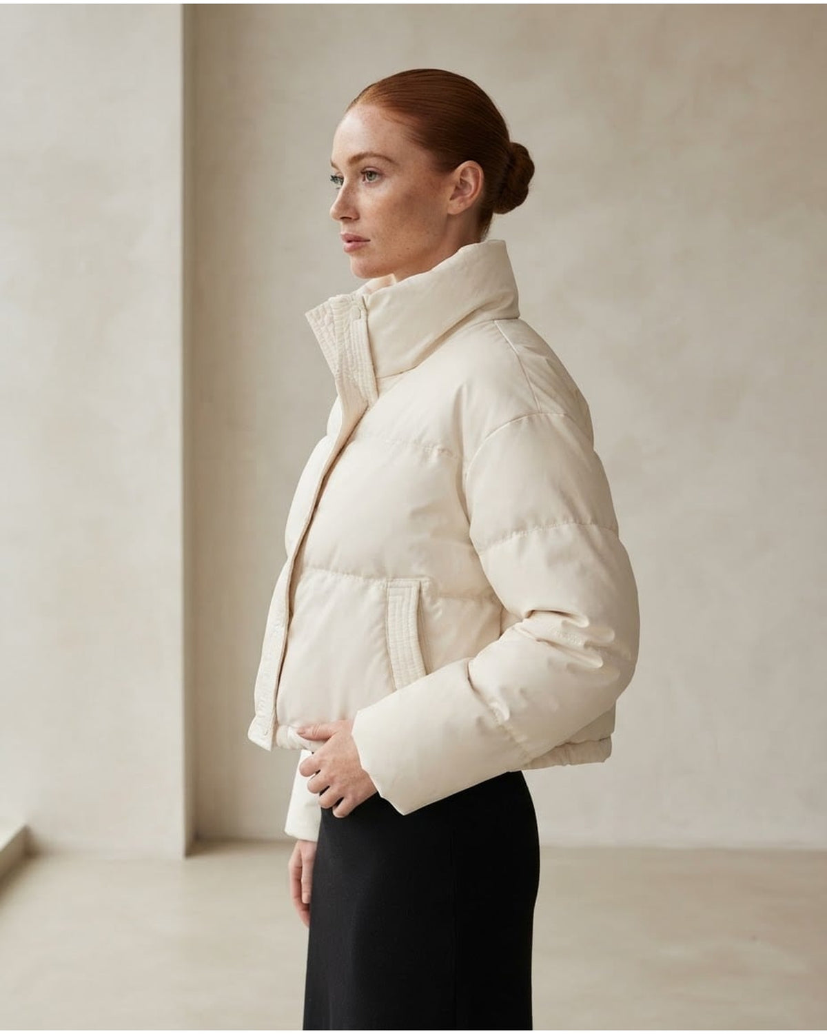 Isla | Effortless Puffer Jacket for Autumn/Winter - Front View