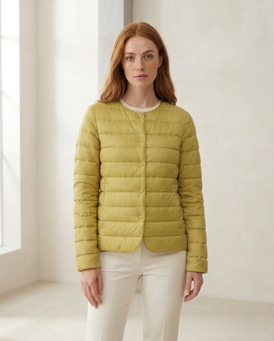 Isla | Effortless Quilted Jacket for Autumn/Winter — front | Maison Perigee