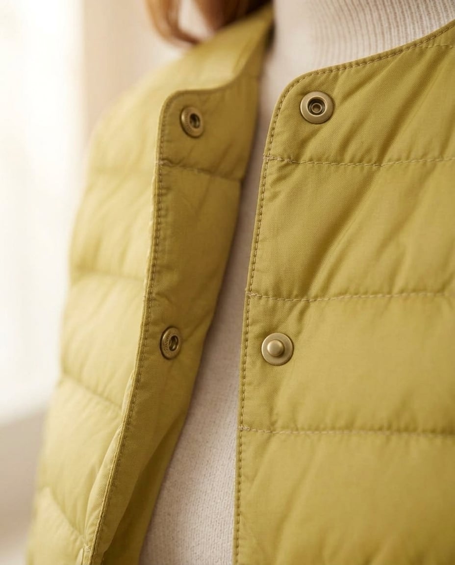 Isla | Effortless Quilted Jacket for Autumn/Winter — detail | Maison Perigee