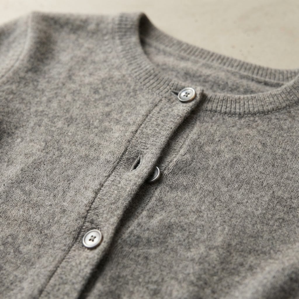 Isla | Elegant Cardigan for Autumn/Winter - Detail Close-Up