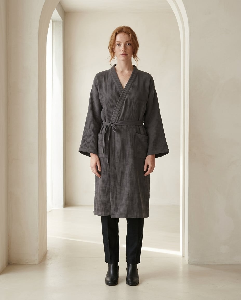 Isla | Elegant Robe for Autumn/Winter - Front View