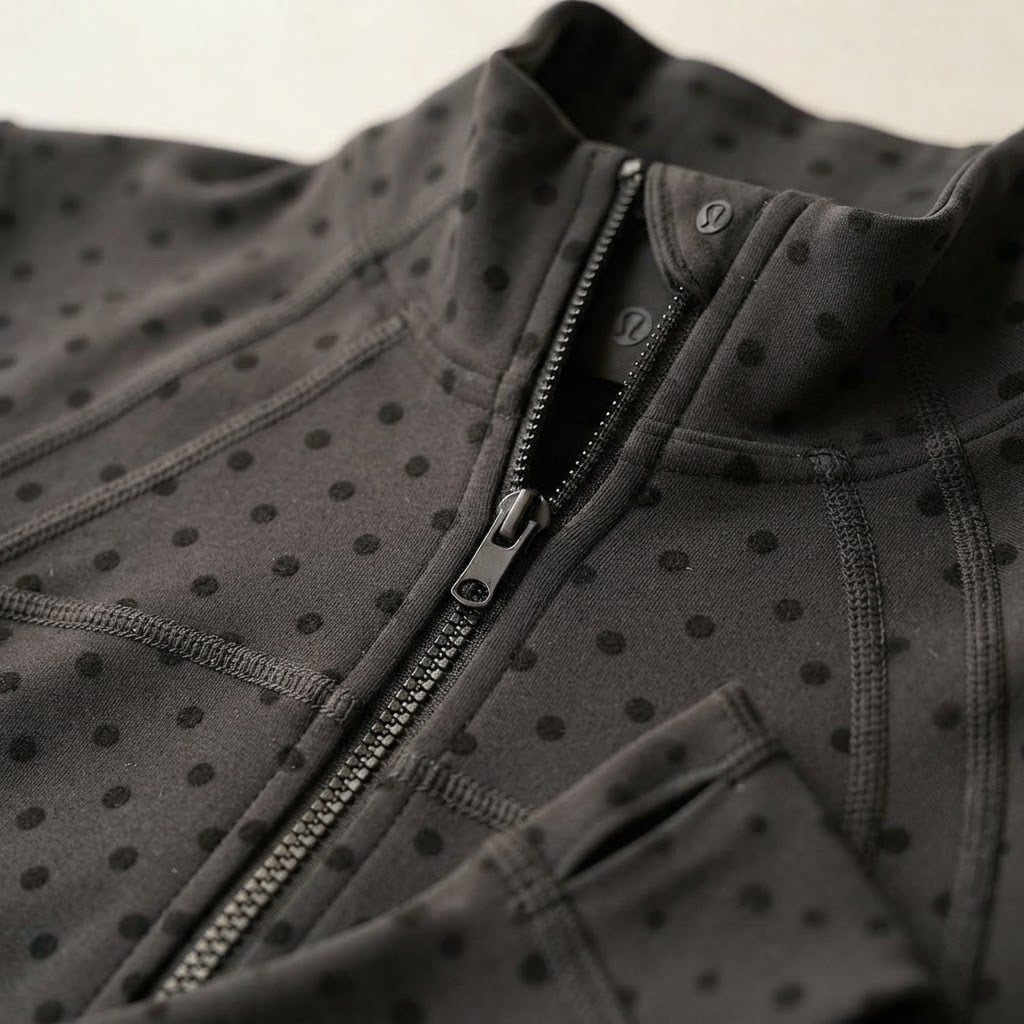 Isla | Refined Athletic Jacket for Autumn - Detail Close-Up