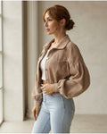 Isla | Refined Corduroy Jacket for Autumn/Winter - Side View