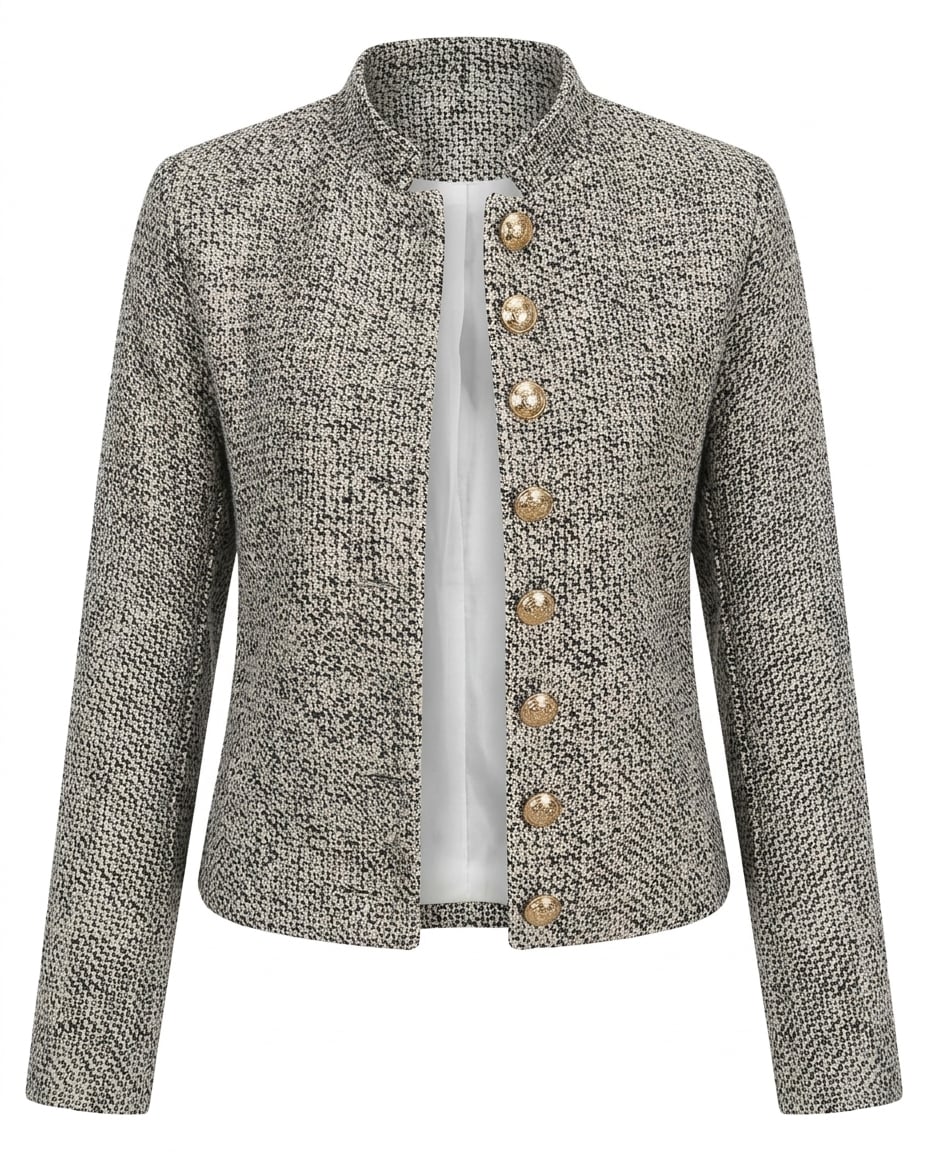 Isla | Refined Tweed Jacket for Autumn/Winter — product white bg | Maison Perigee