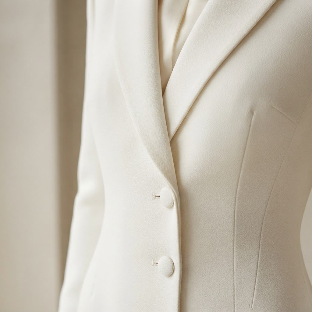 Isla | Sophisticated Blazer Dress for Autumn/Winter - Detail Close-Up