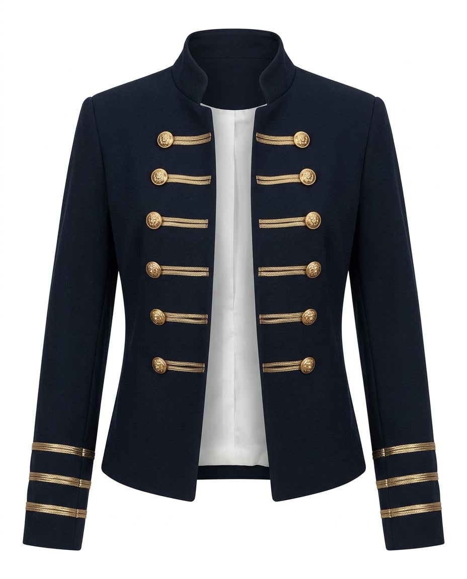 Isla | Timeless Double-Breasted Coat for Autumn/Winter — product white bg | Maison Perigee