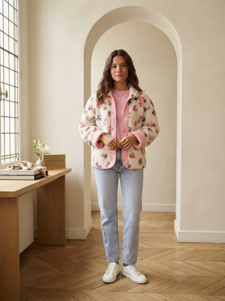 Lilou - Luxe Faux Fur Coat for Winter - front view