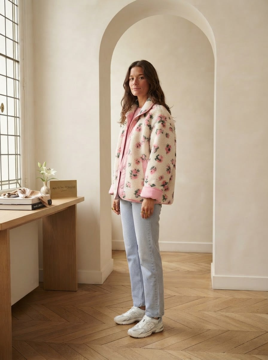 Lilou - Luxe Faux Fur Coat for Winter - side view