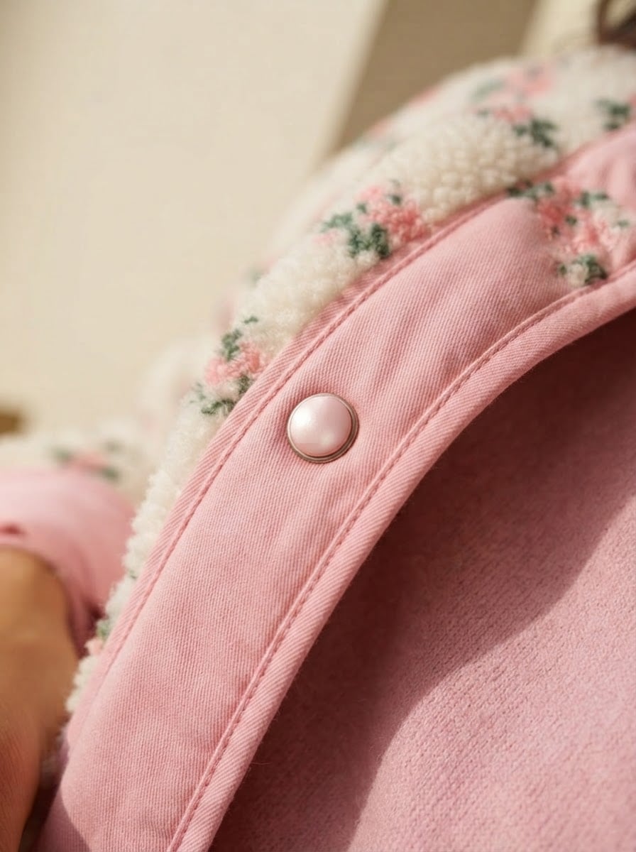 Lilou - Luxe Faux Fur Coat for Winter - detail close-up