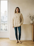 Lilou - Oversized Chunky Knit Jumper - front view