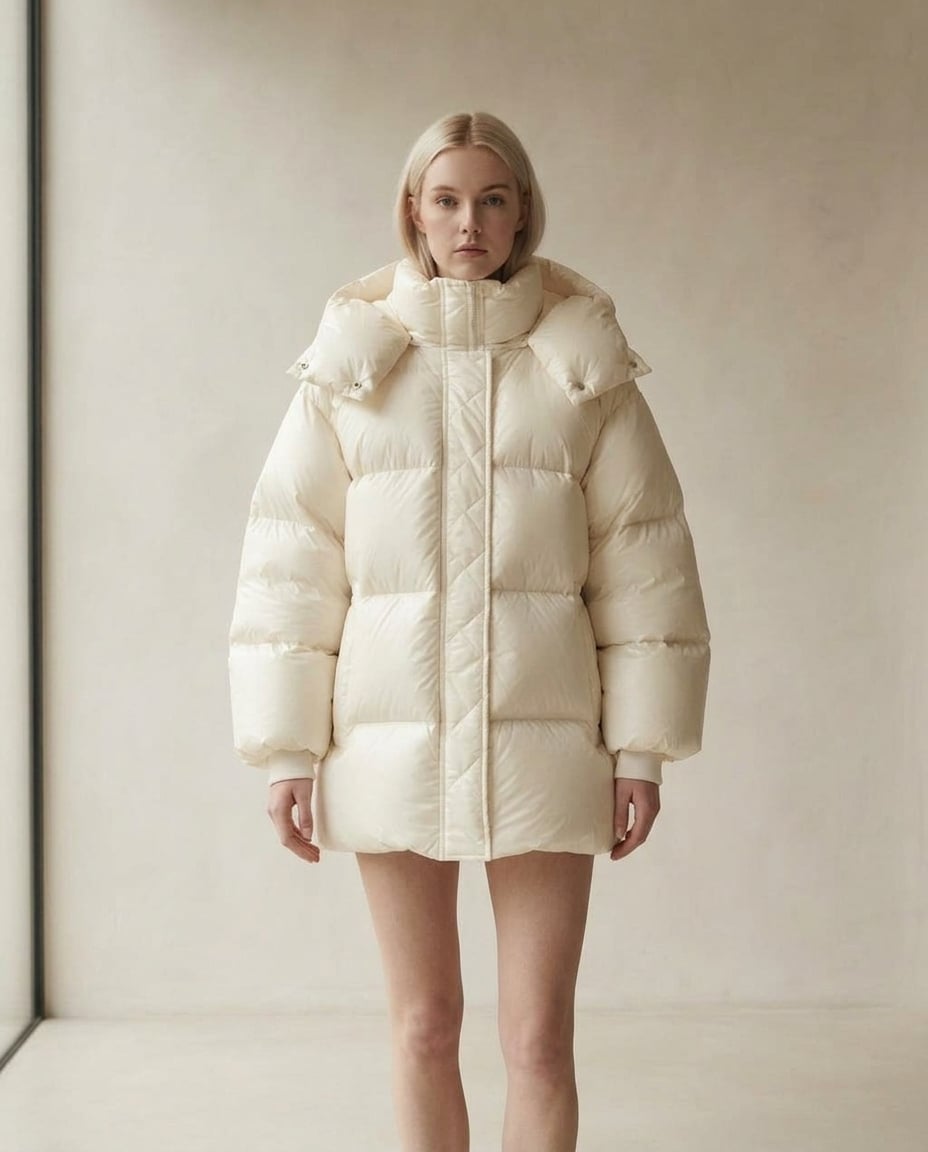 Lily | Effortless Puffer Jacket for Winter — front | Maison Perigee
