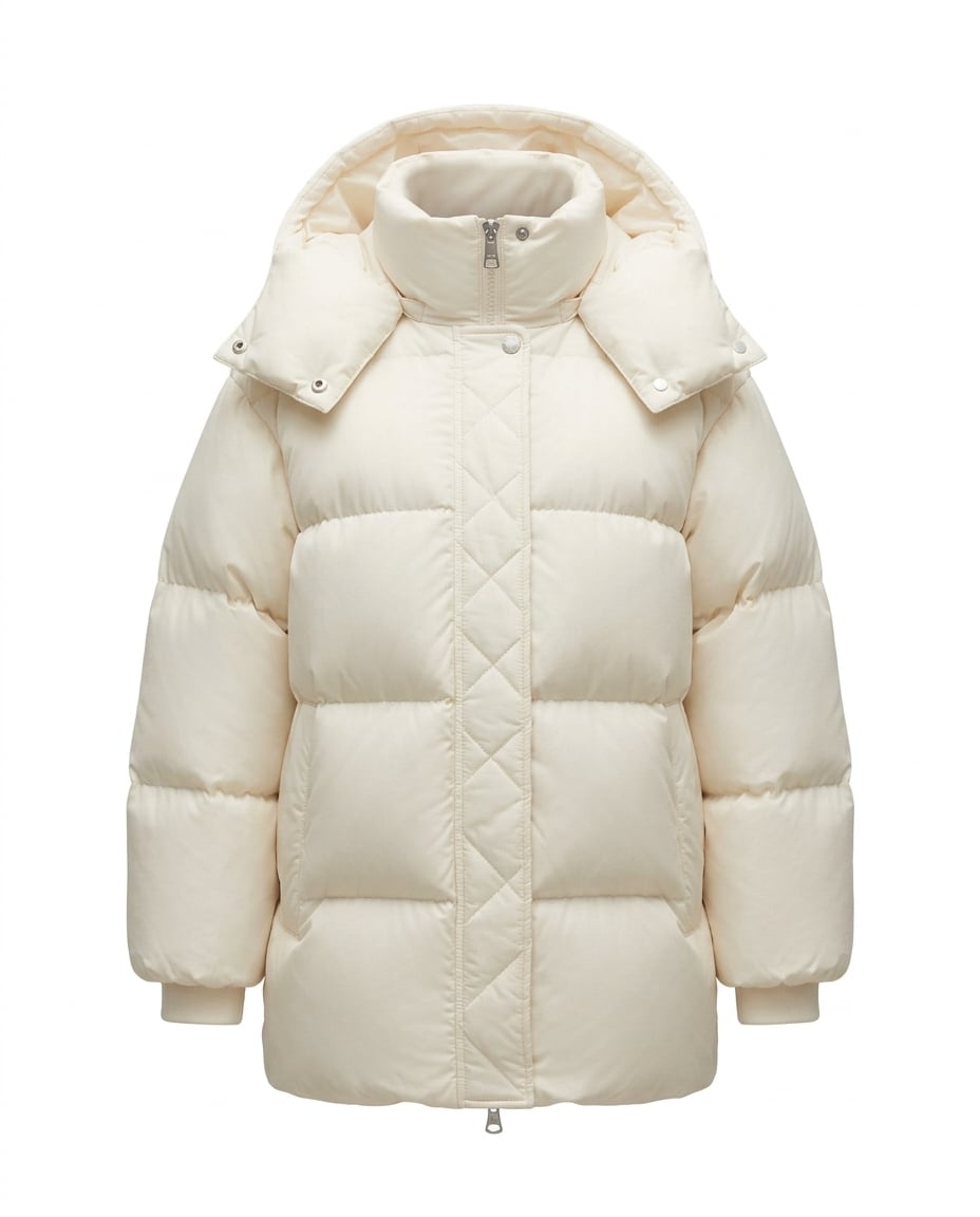 Lily | Effortless Puffer Jacket for Winter — product white bg | Maison Perigee