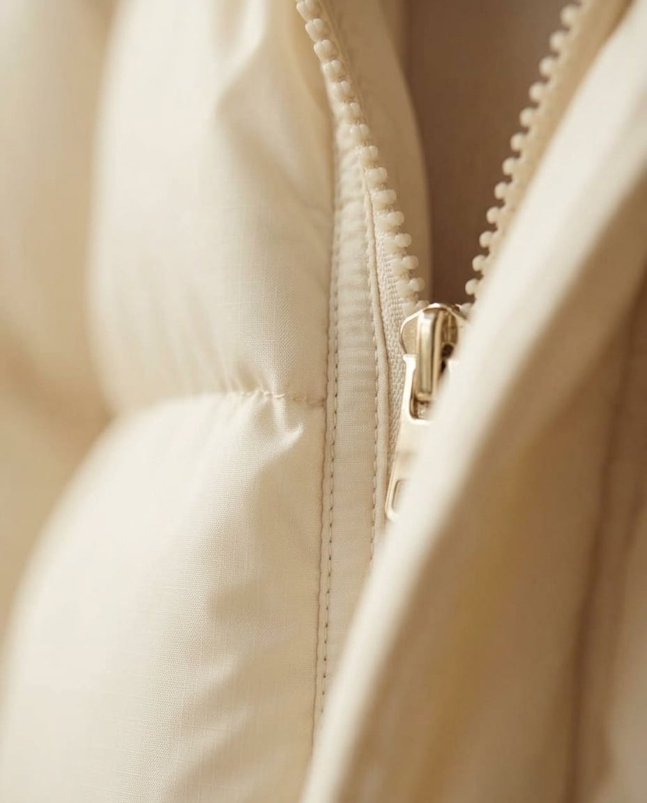 Lily | Effortless Puffer Jacket for Winter — detail | Maison Perigee