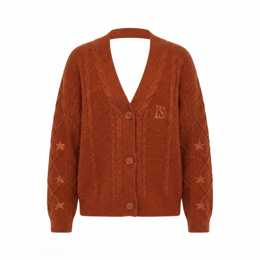 Lily | Elegant Cable-Knit Cardigan for Autumn/Winter - Product Photo