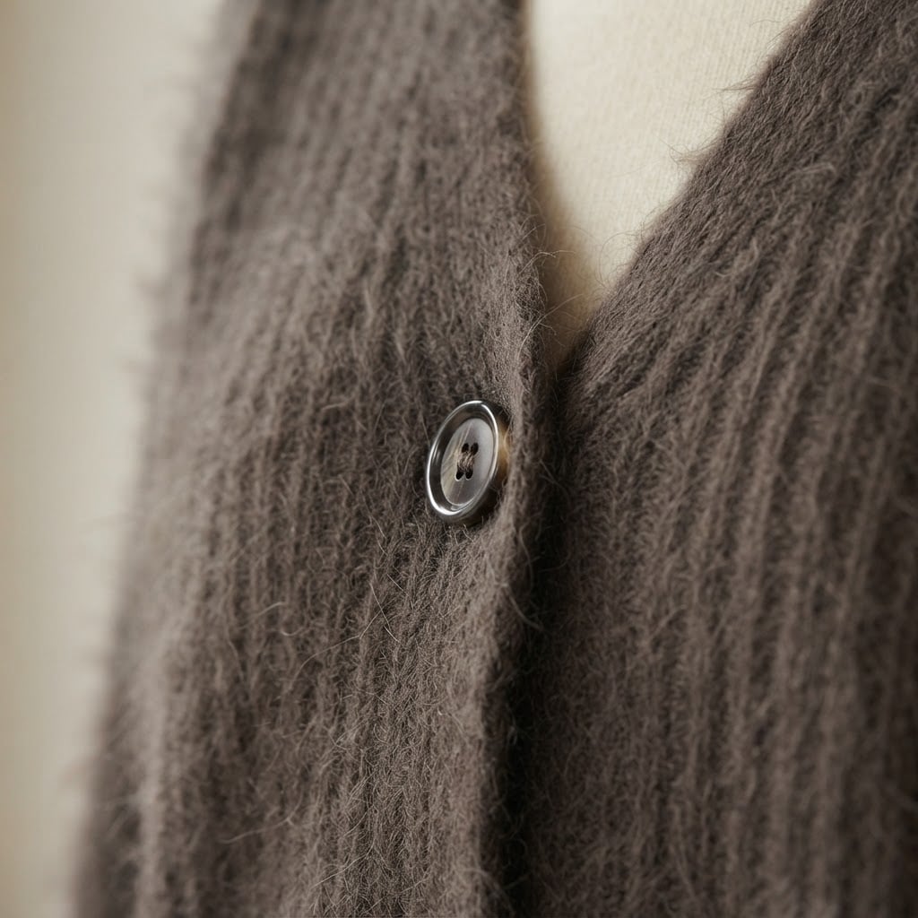 Lily | Elegant Cardigan for Autumn/Winter - Detail Close-Up