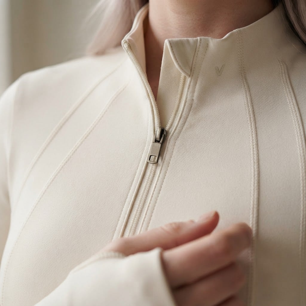 Lily | Refined Athletic Jacket for Autumn/Winter - Detail Close-Up