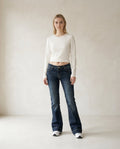 Lily | Timeless Flare Jeans — front | Maison Perigee