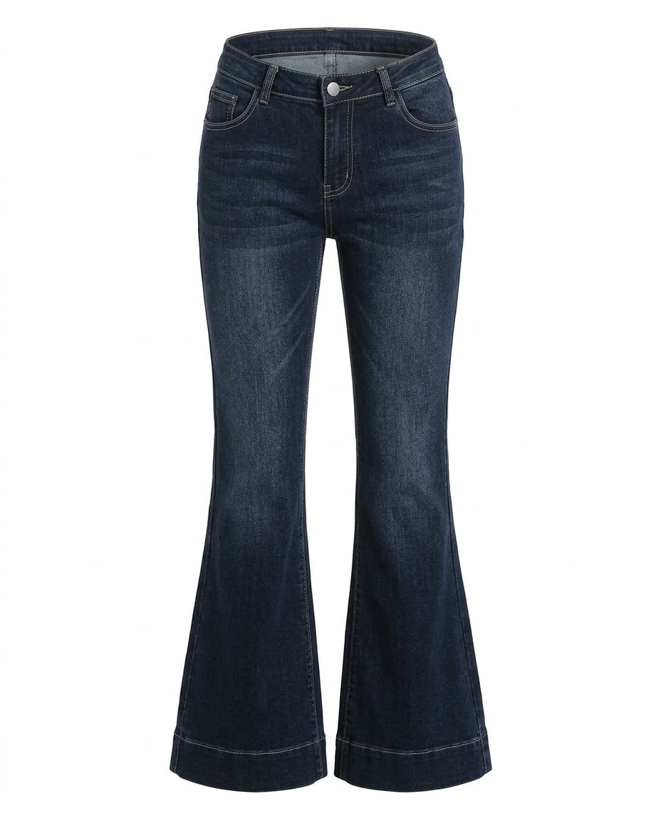 Lily | Timeless Flare Jeans — product white bg | Maison Perigee