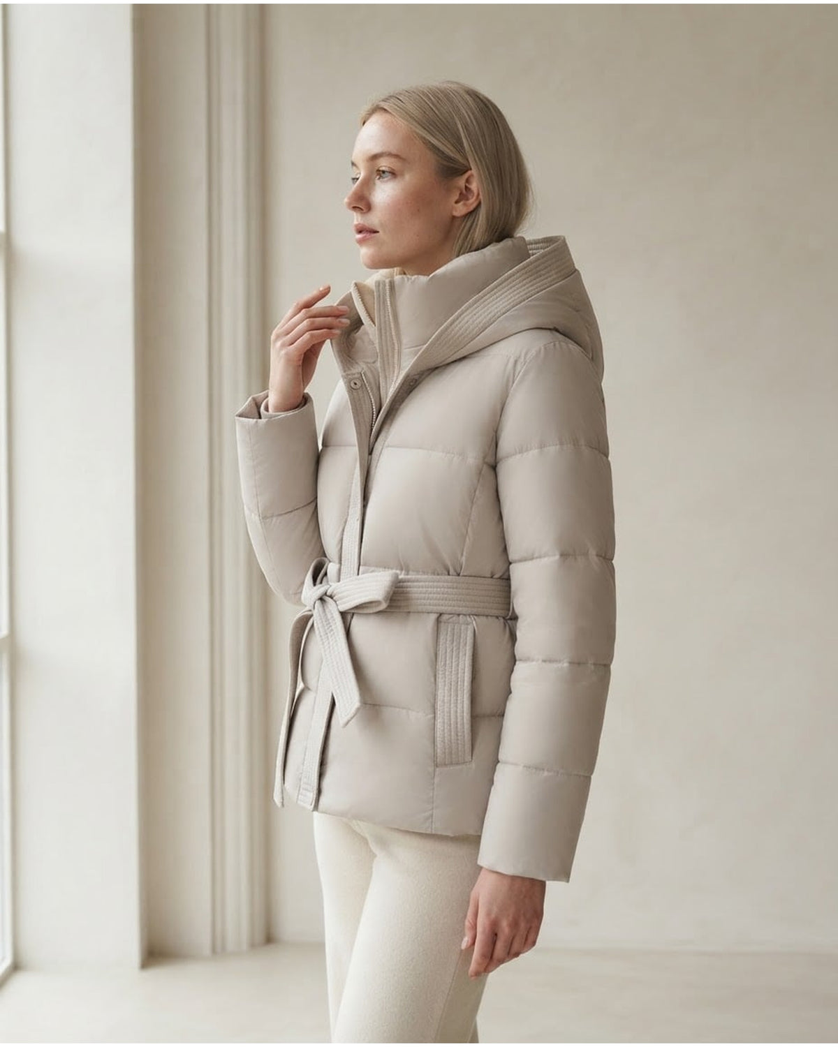 Lily | Timeless Quilted Puffer for Winter - Side View