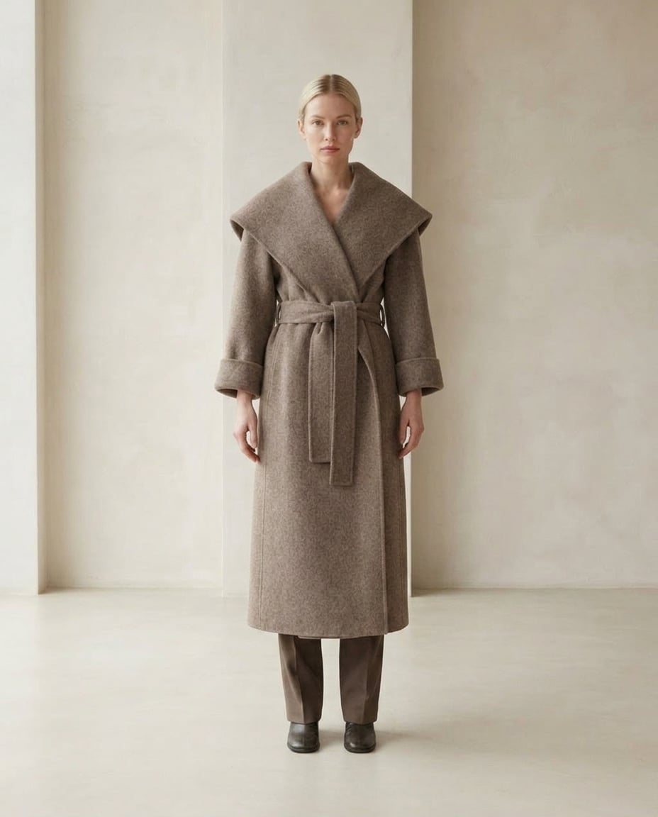 Lily | Timeless Wool-Blend Coat for Winter - Front View