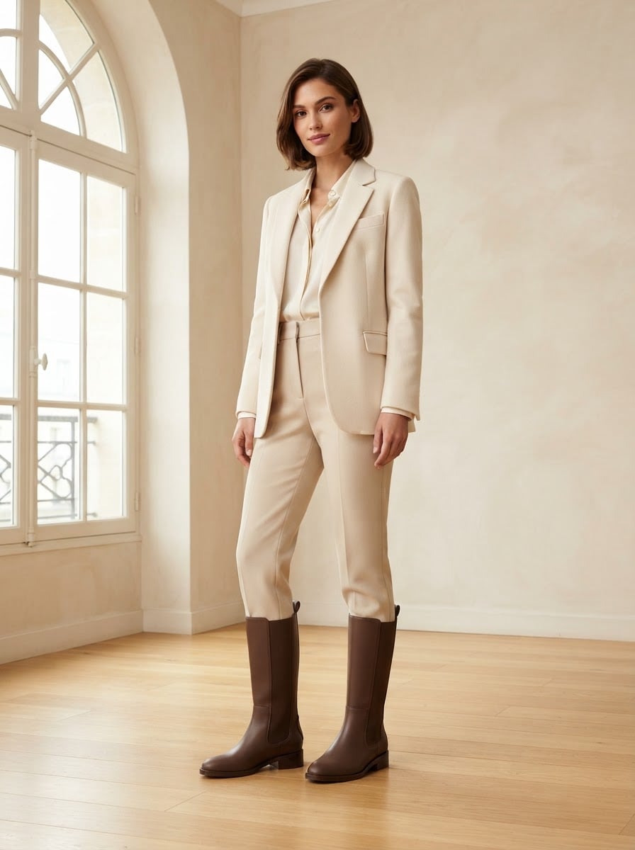 Margaux - Chelsea Riding Boots - front view