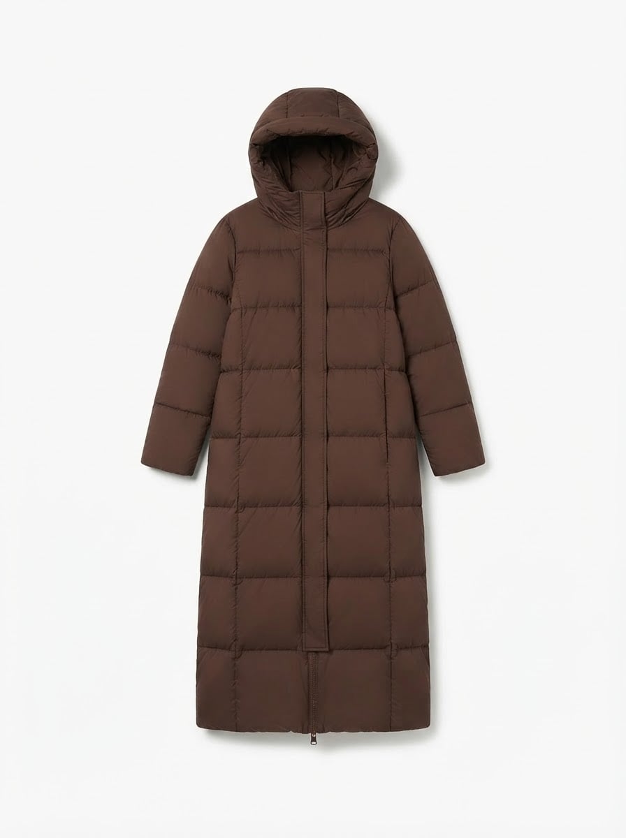 Margaux - Hooded Parka Coat for Winter - flat lay