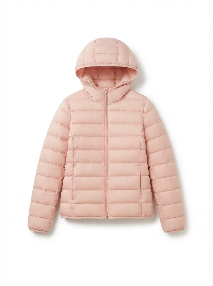 Margaux - Quilted Puffer Coat - flat lay